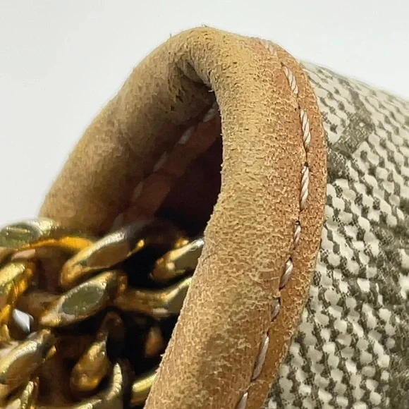 Christian Dior Beige Honeycomb Chain Shoulder Bag With Box - Picture 12 of 15